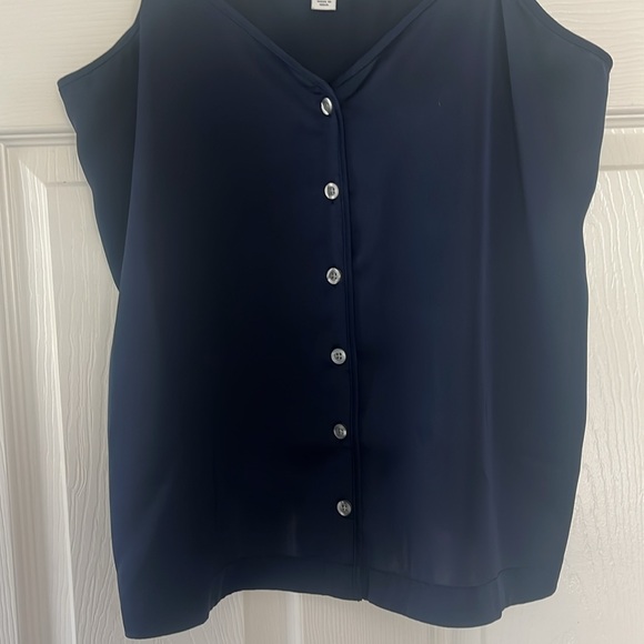 J Crew navy blue tank - Picture 3 of 7
